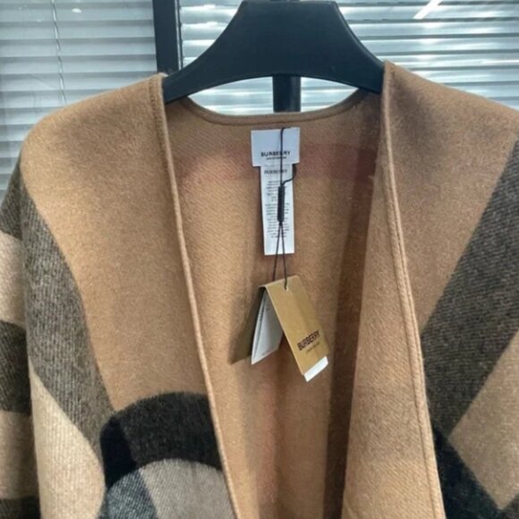 Burberry Tan and Black Checkered Wrap - Picture 2 of 8